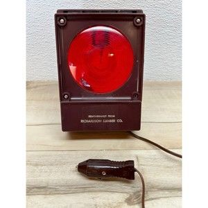 Vintage Telford 12V Vehicle Road Emergency Red Whitye Utility Light Tested